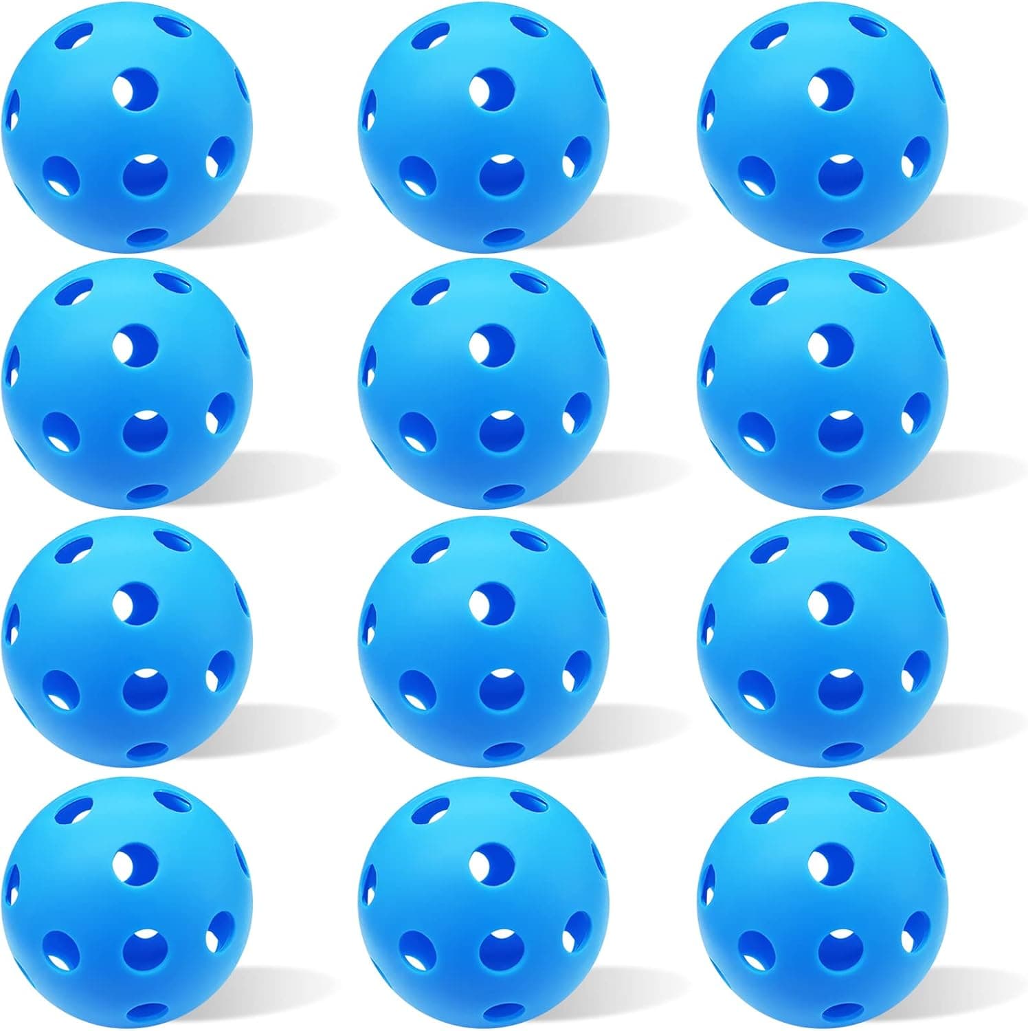 FINGER TEN Plastic Baseballs Softball 12/24 Pack Practice Hitting Balls Lightweight for Men Women Indoor Outdoor Training