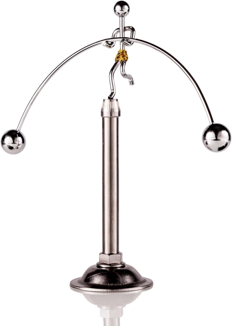 Sunnytech Steel Balance Toy Weightlifter Kinetic Art Balance Toy Balancing Decompressive Science Psychology Home Offic Decor Desk Decor Toy WJ049