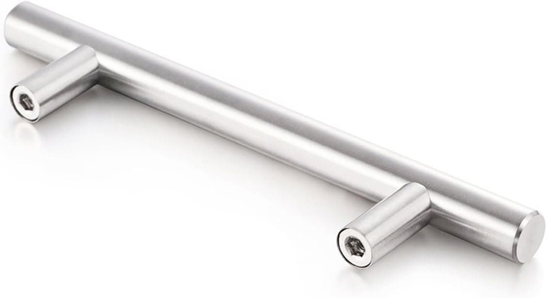 Drawer Pulls and Knobs Sunriver Cabinet Handles Brushed Nickel 2 Pack Kitchen Cabinet Pulls 3" Hole Centers Cabinet Hardware Stainless Steel for Bathroom Cupboard Door-Sliver