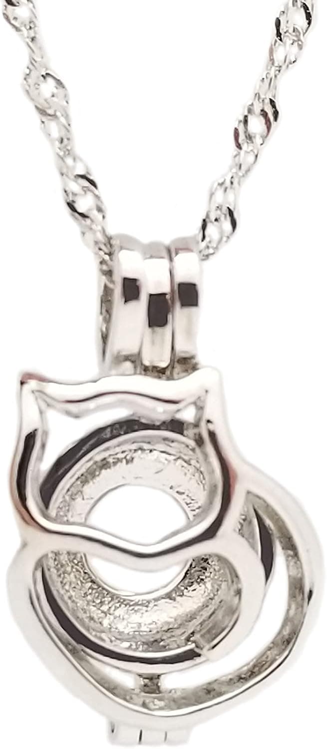 Love Pearl Creations Animals Wish Kit with Pendant Necklace (Kitty Cat)