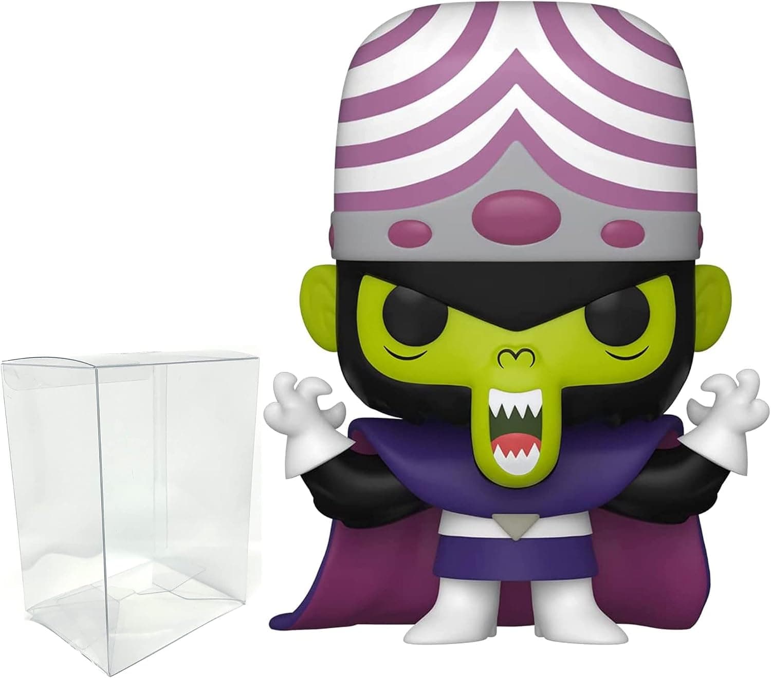 Powerpuff Girls - Mojo JoJo Pop Protector Bundle - Mojo JoJo #1084 Pop Figurine 3.75 Inch with Clear Plastic Pop Protector Case