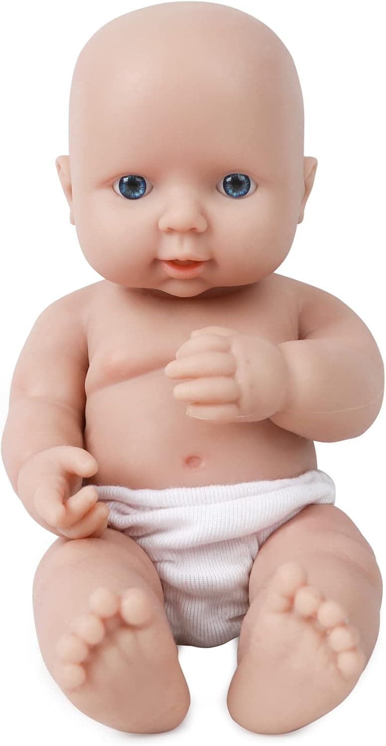 IVITA 12 inch Full Silicone Baby Dolls That Look Real,Not Vinyl Dolls, Real Full Body Silicone Baby Dolls Reborn Newborn Baby Dolls - Boy
