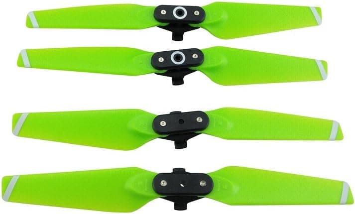 Upgraded Spare Parts Main Blade Propellers Props CW CCW 4730F Quick Release Folding Propellers for DJI Spark Drone Rc Quadcopter Prop Set (Green)