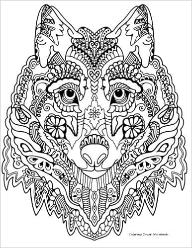 Coloring Cover Sketchbook (Wolf Tribal): Sketchbook for sketching, drawing, writing, research, and journaling with coloring design on cover for ... Notebooks, Sketchbooks, and Journals)