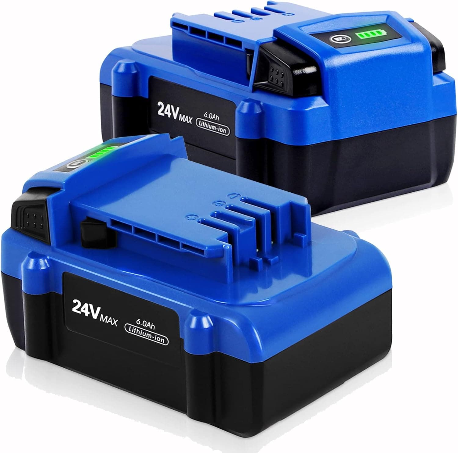 【Upgrade!】 2Pack 6.0Ah Replace Battery for Kobalt 24V Battery Max KB624-03 KB524-03 KB424-03 KB224-03 KB124-03 Lithium Ion Cordless Tools High Capacity Battery[Can't FIT Snow Joe &Sun Joe &Chain Saw]