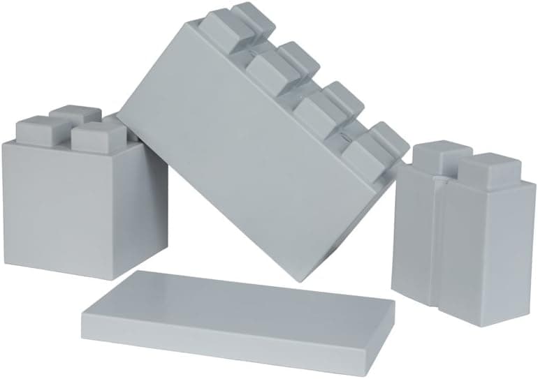 EverBlock Modular Building Blocks Combo Pack, Light Grey, 29 Block