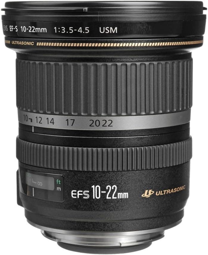Canon EF-S 10-22mm F/3.5-4.5 USM Lens Bundle with 60 Inch Camera/Video Tripod, Camera Bag for DSLR and 77mm Multicoated UV Protective Filter