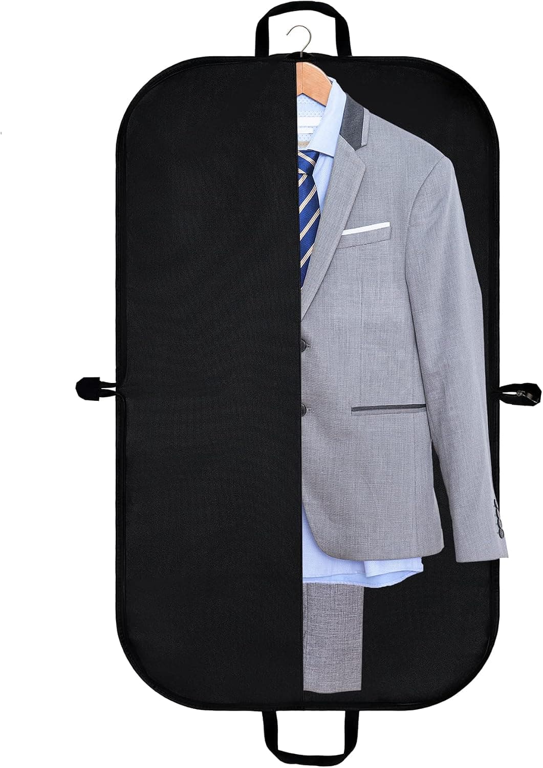 Heavy duty garment bag for business travel and storage of men women apparels