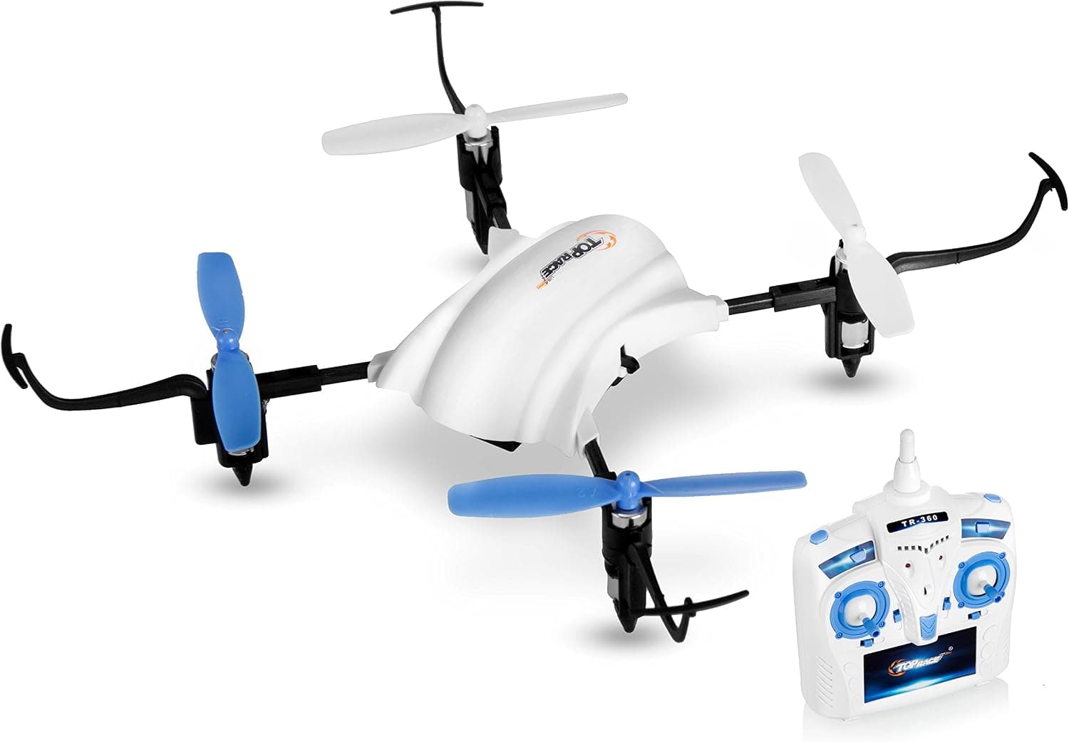 Top Race Stunt Drone, Flies Upside Down, 180 and 360 Degree Flips, 2.4Ghz Quadcopter Mini Drone (TR-360)