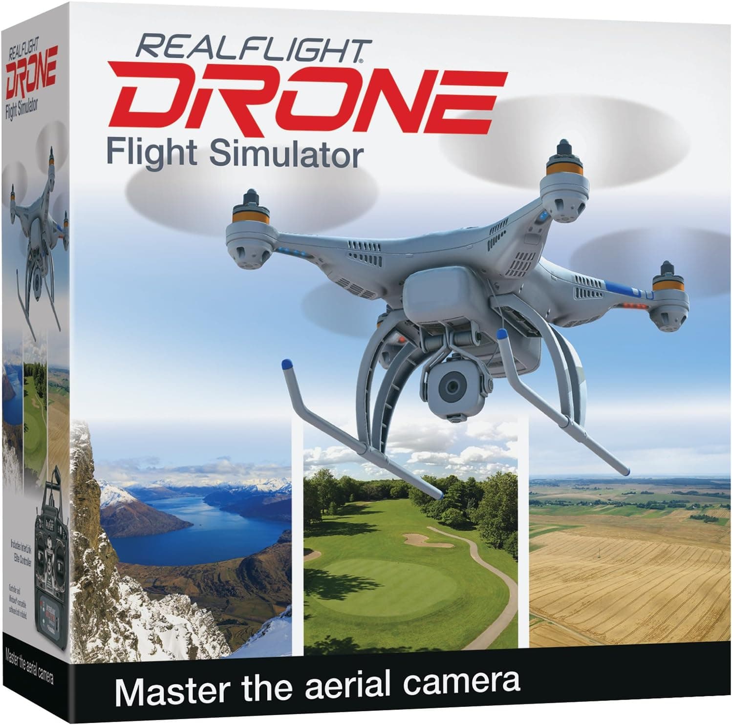 Great Planes RealFlight Drone RC Flight Simulator with Interlink Elite Controller