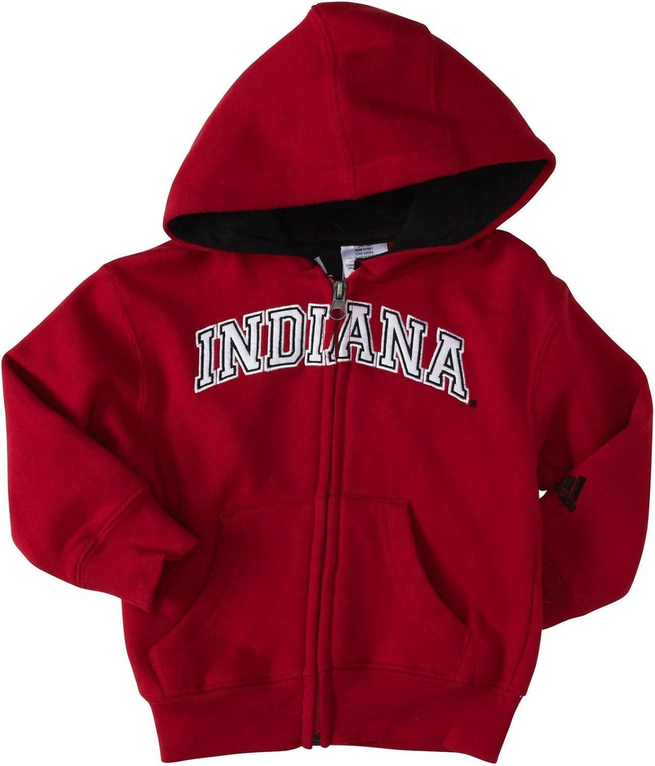 adidas Toddler Full Zip Hoodie - U. Indiana - 3T