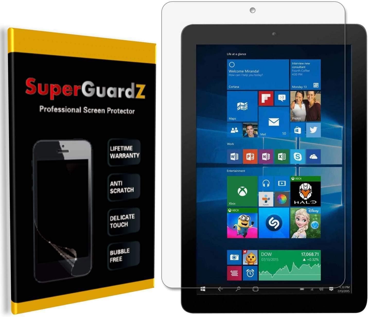 [3-Pack] for RCA Cambio 10.1" (W101SA23T1) Screen Protector - SuperGuardZ, Anti-Glare, Matte, Anti-Fingerprint, Anti-Bubble [Lifetime Replacement]