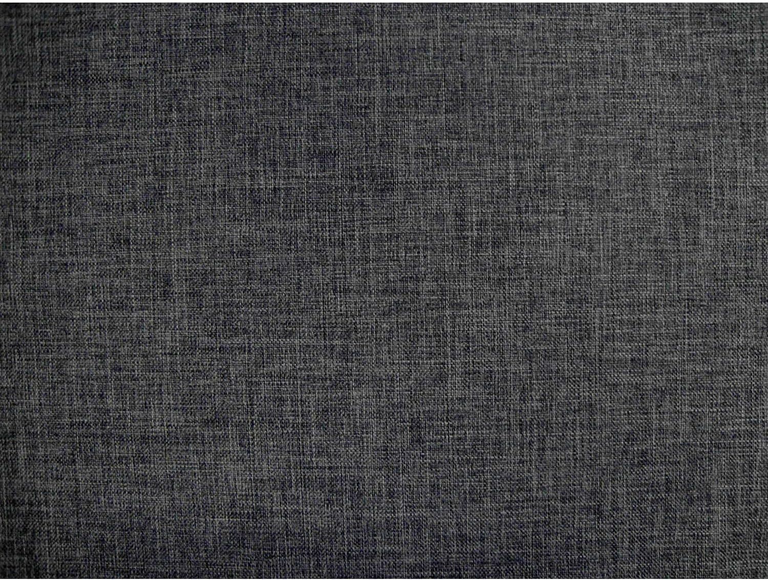 DCG Stores Umax Linen Texture Gray 20'' Throw Pillows Set of 2, Proudly Made in USA