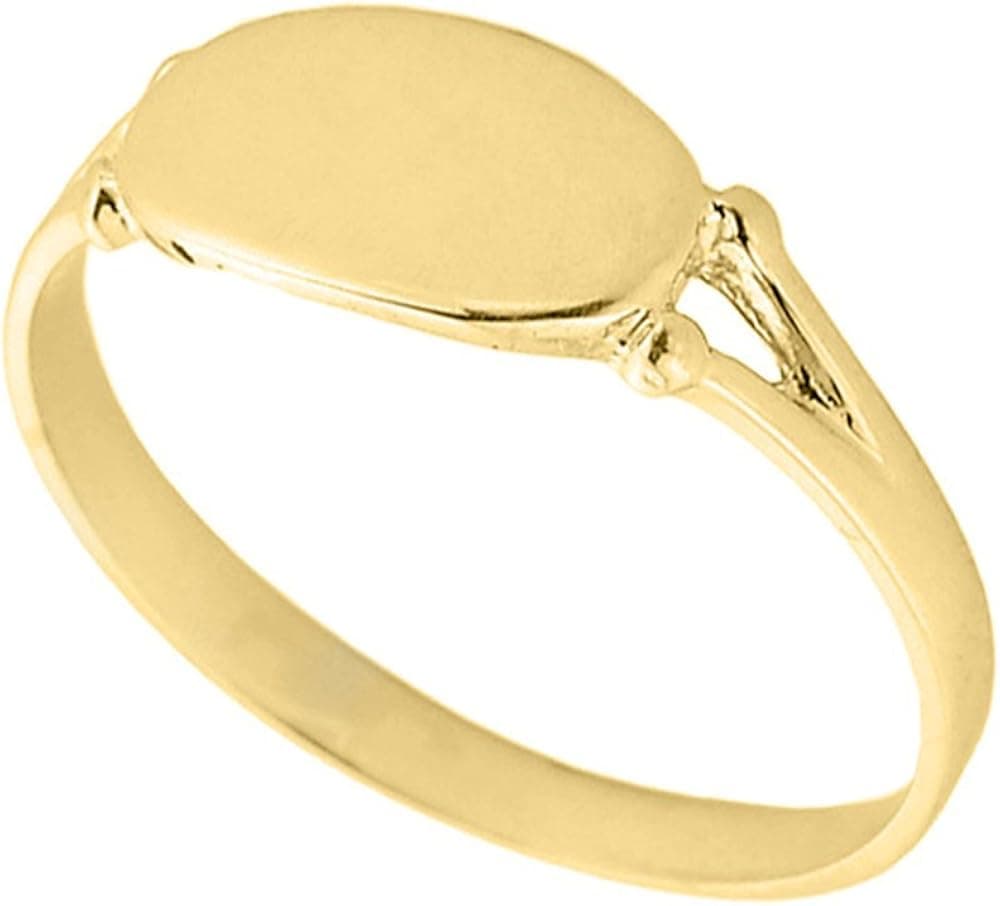 Women's 14k Yellow Gold Signet Ring