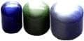 Solid Glass Cats Eye Plug / Earlet with O Rings, in 00g (Gauge), Sold Individually