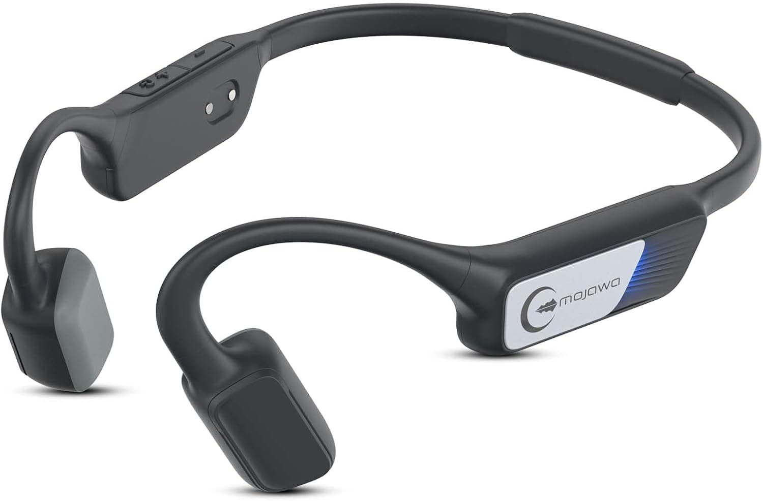 Mojawa Wireless Bone Conduction Headphones - Bluetooth Open-Ear Headphones w/Mic,Premium Sound Quality,34.5g, Noise Cancellation, 8h Long Battery Life, IP67 Waterproof, Headset for Running/Cycling