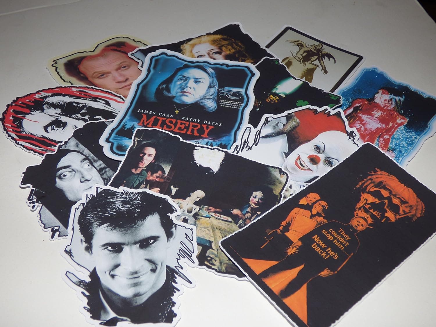 Horror Movie GOONS & Creeps Die Cut Vinyl Stickers Decals Set of 12 Laptop Water Bottle Refrig Notebook