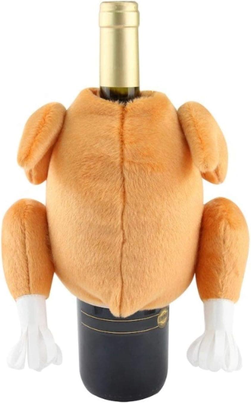 Thanksgiving Wine Bottle Covers - Table Decorations for Autumn and Fall