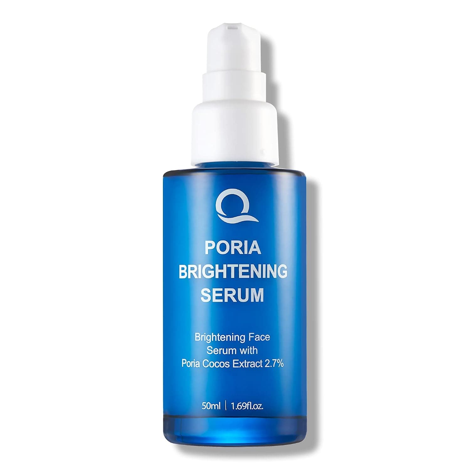 Q Poria Brightening Korean Serum for Face with Poria Cocos | Hydrating, Brightens Skin, Wrinkles & Age Treatment without Irritation 1.69Oz