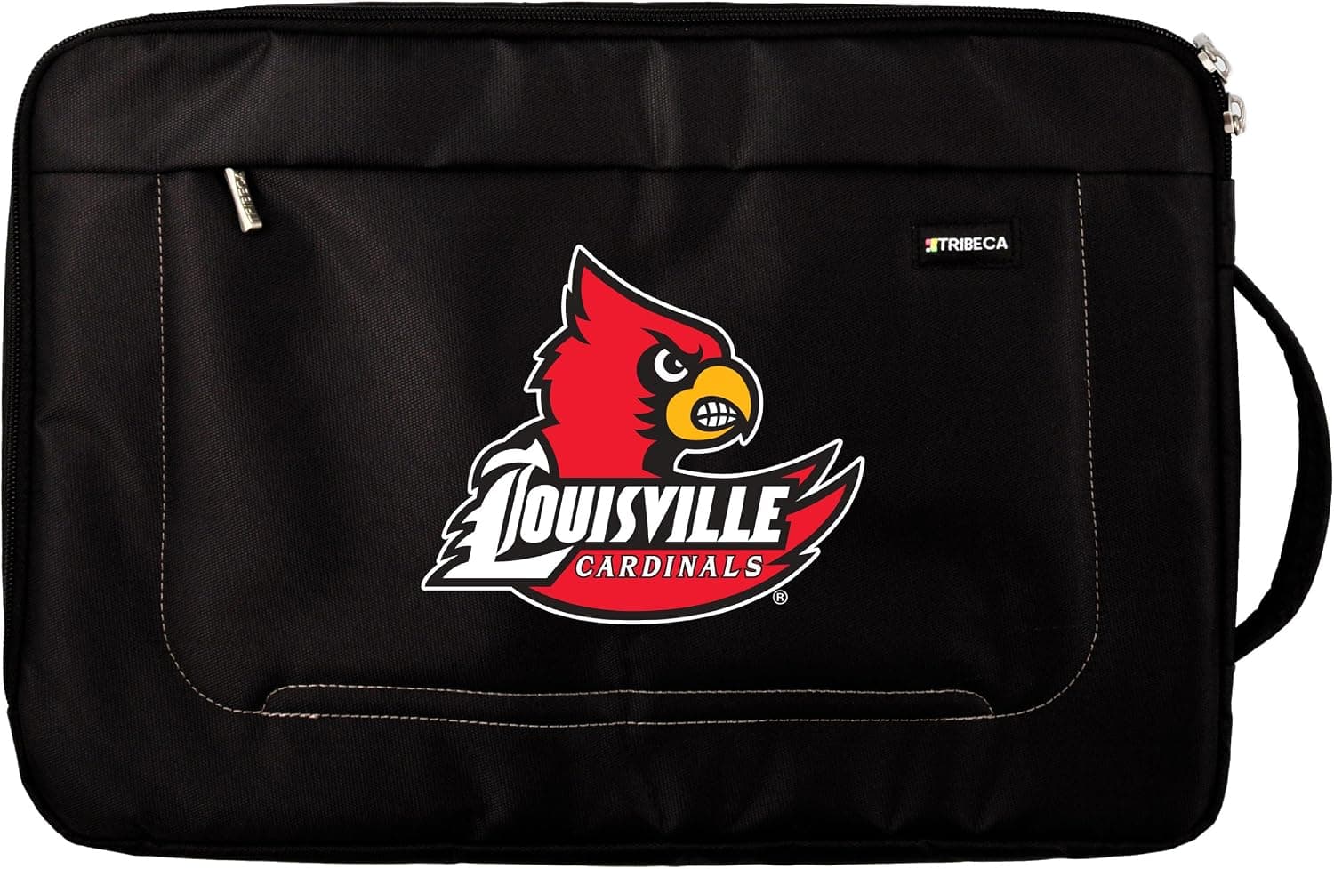 NCAA Louisville Cardinals Deluxe Nylon Laptop Sleeve for 15-Inch to 16-Inch Laptop or MacBook Pro