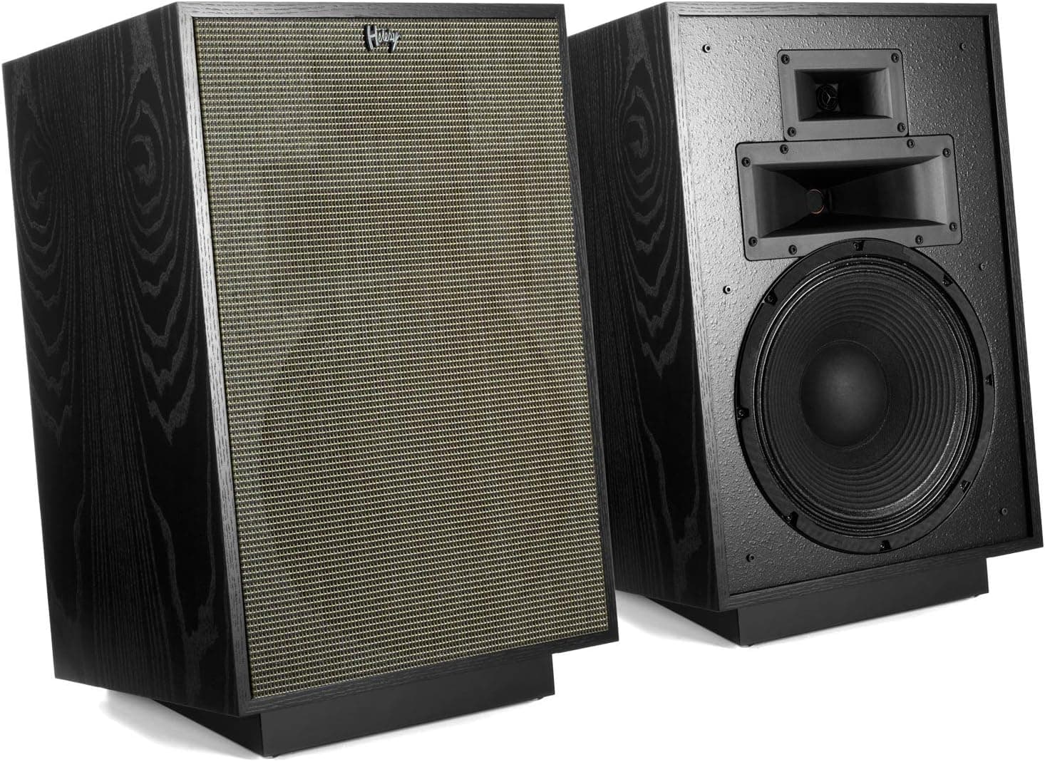 Klipsch Heritage Series Heresy IV Floorstanding Speaker Pair in Satin Black Ash