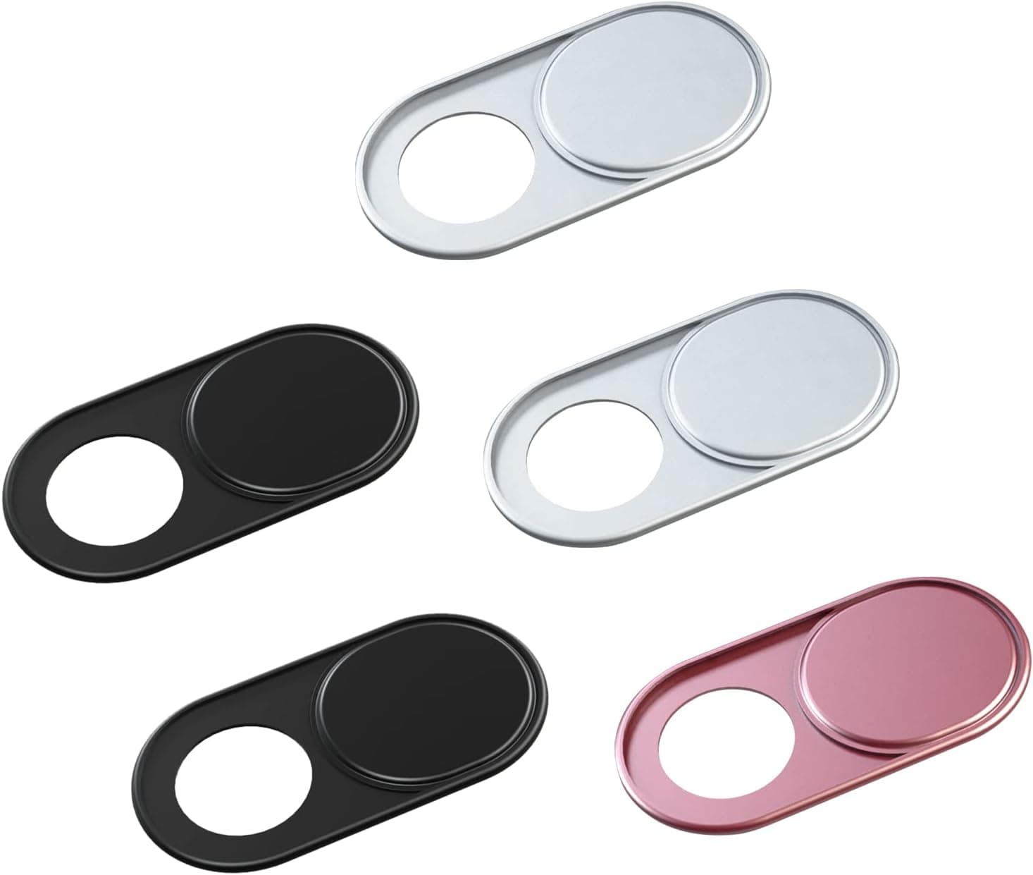 Webcam Camera Cover Slide,Metal Camera Cover for MacBook Pro, iMac, Laptop, PC, iPad, iPhone, Smartphone, Protect Your Visual Privacy【5in1】