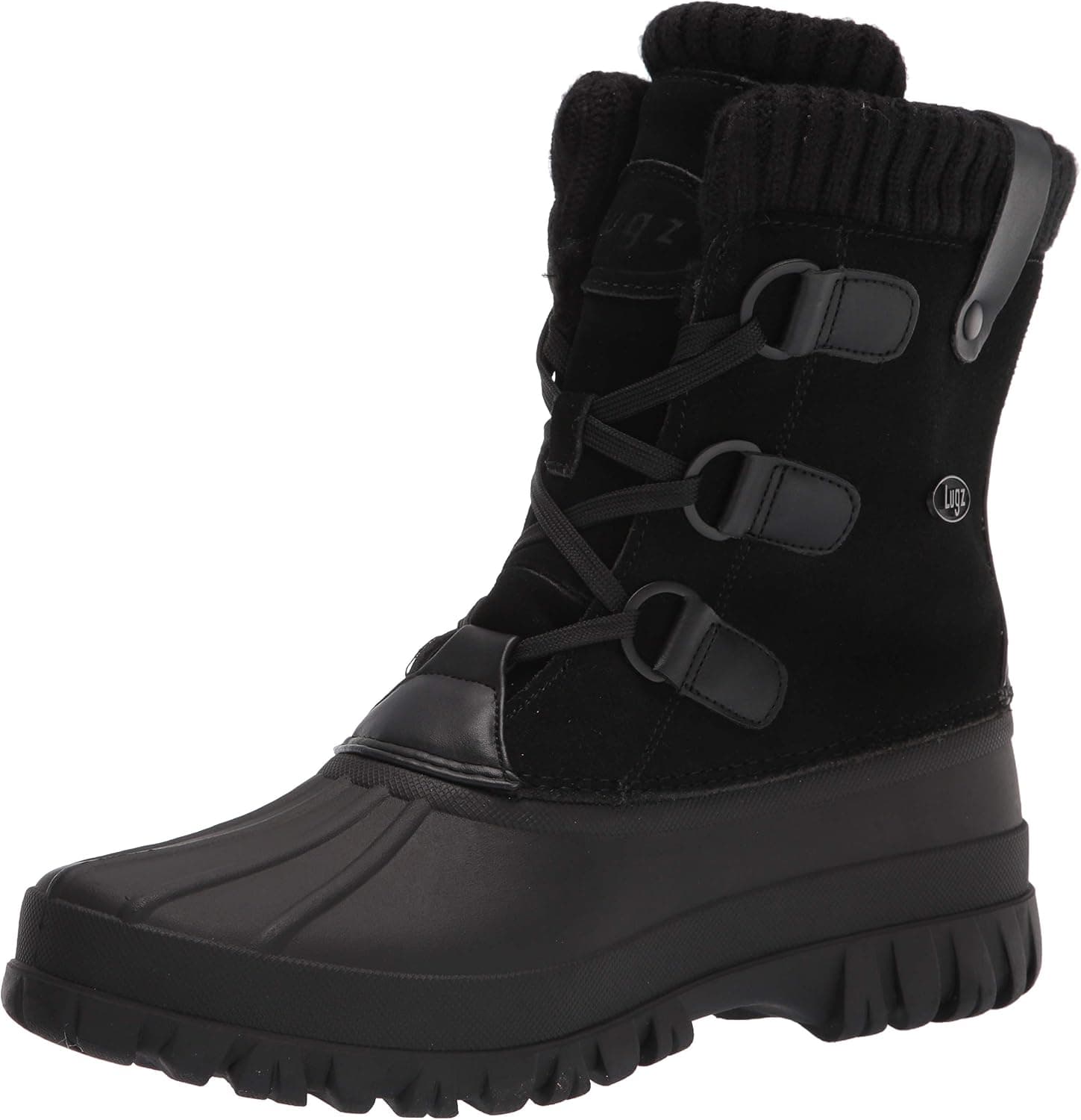 Lugz Women's Stormy Classic 6-inch Duck Toe Waterproof Fashion Boot, Black, 8.0, M