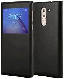 Yooky Yuchu Hua Wei Honor 6X Case Cover, PU Cover Phone, Honor 6X Case Cover, Window Display Flip Window Screen Protective Case For Huawei Honor 6X (Black)