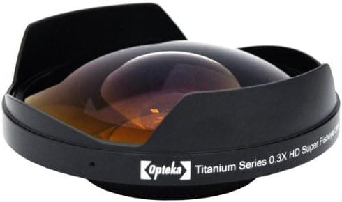 Opteka Titanium Series 58mm 0.3X HD Super Fisheye Lens for Sony DCR-VX2000, DCR-VX2100, DSR-250, DSR-PD150, DSR-PD150 and DSR-PD170 Professional Video Camcorders