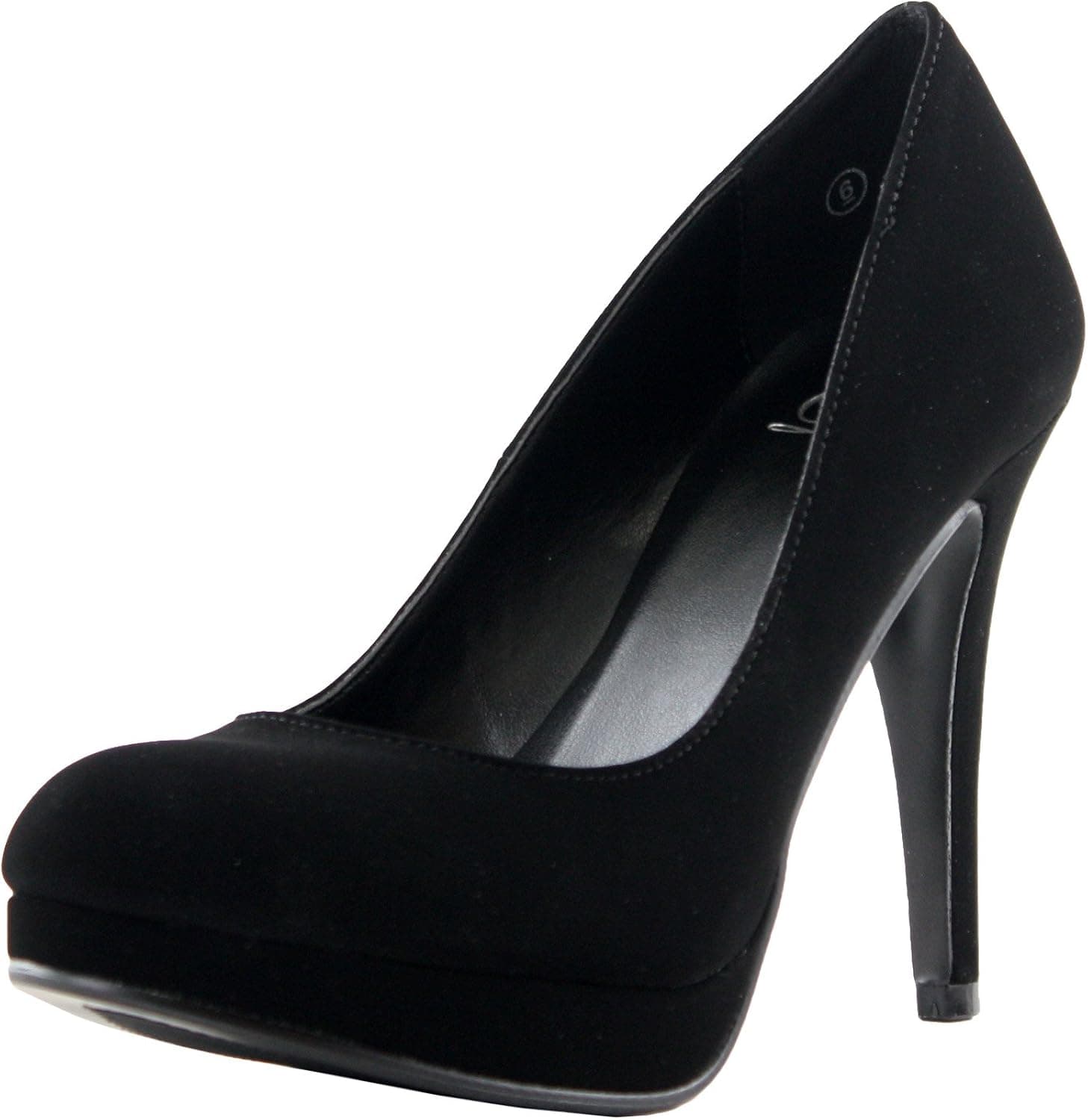 Eiffel-H Glossy Close Toe Dress Platform Pump Professional Women Stiletto Heel