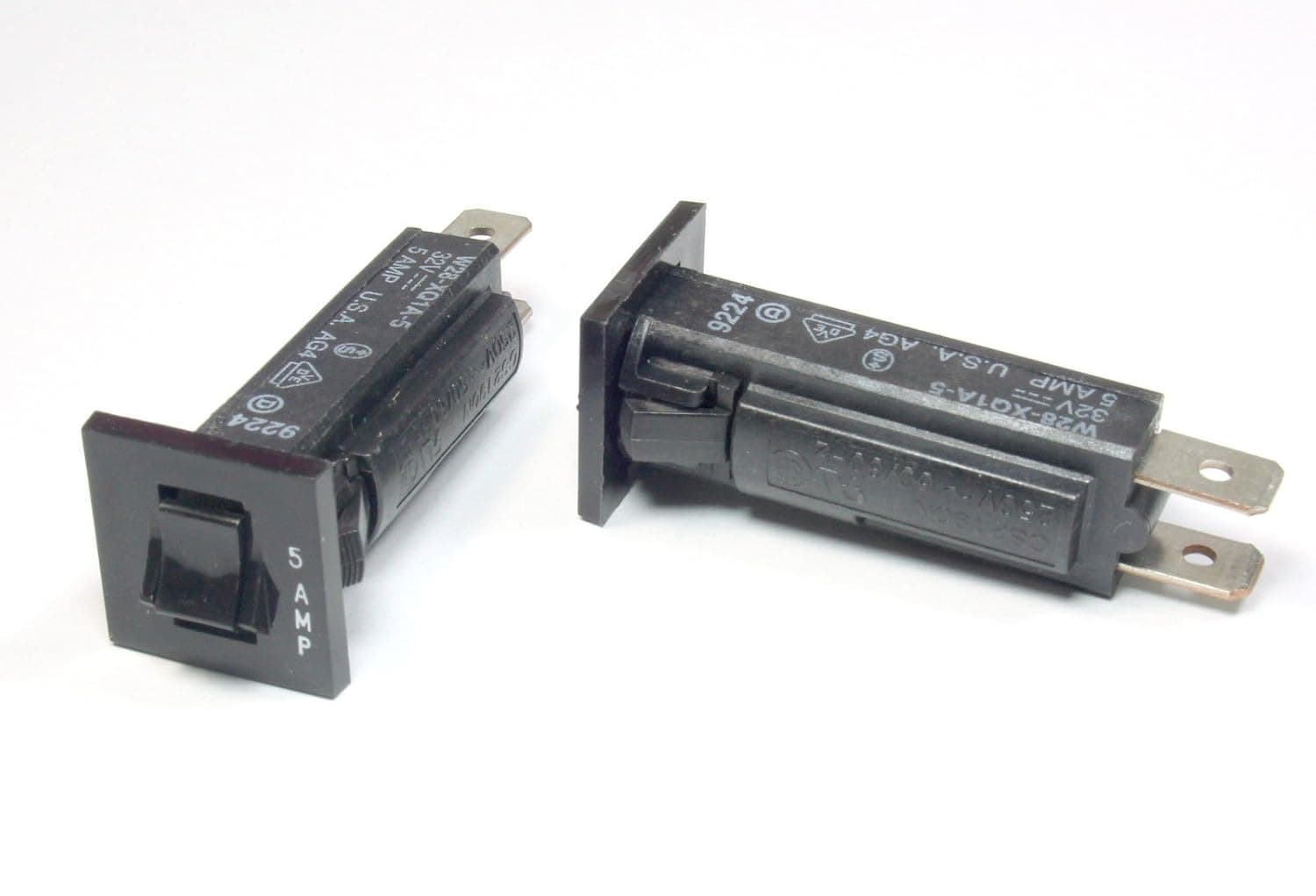 Potter & Brumfield Push to Reset Fuseholder-Type W28-XQ1A-5, 5A, AG4 (Pack of 2)