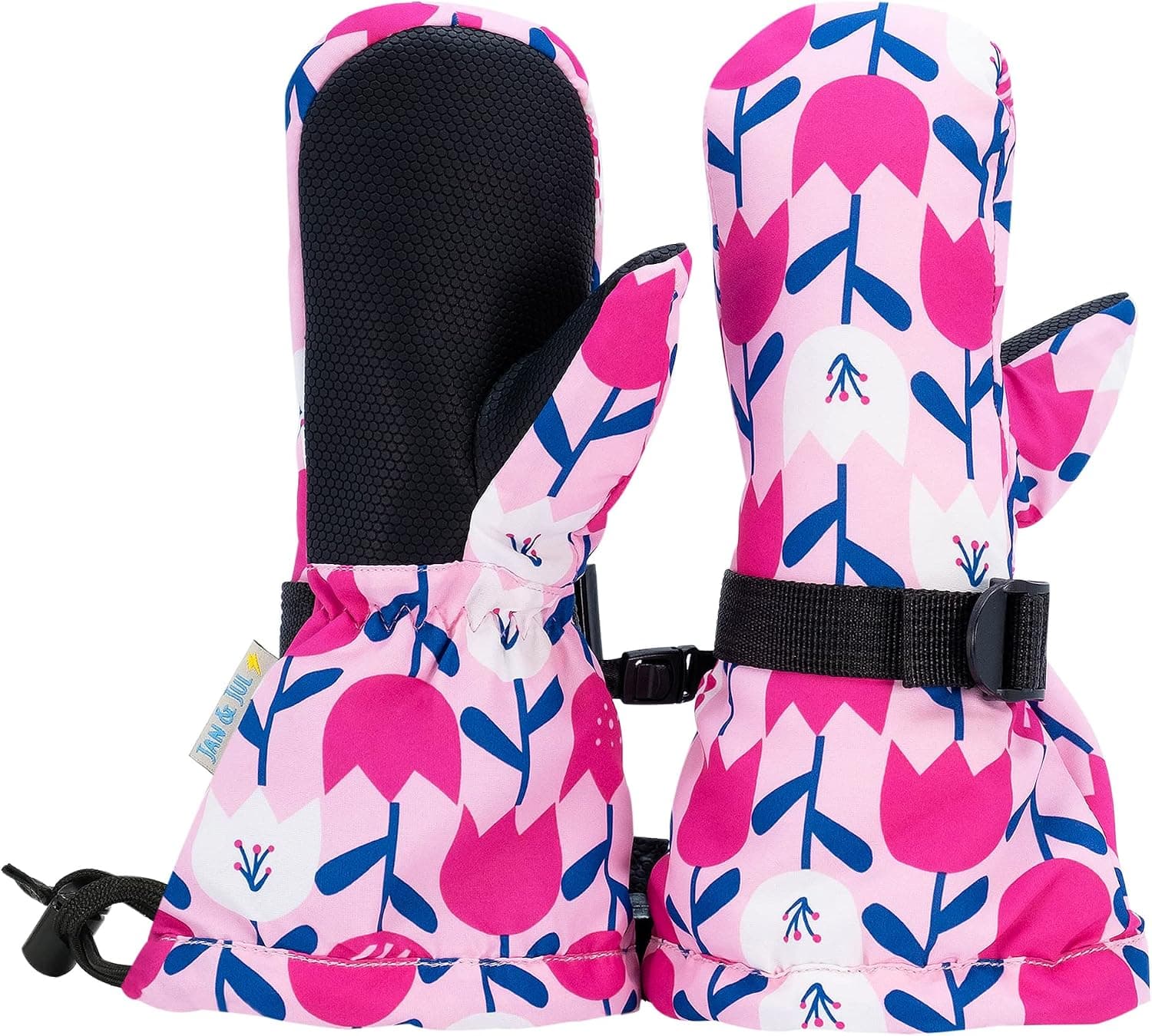 JAN & JUL Mittens for Baby Toddler Kids, Waterproof Insulated Winter Gloves for Girls