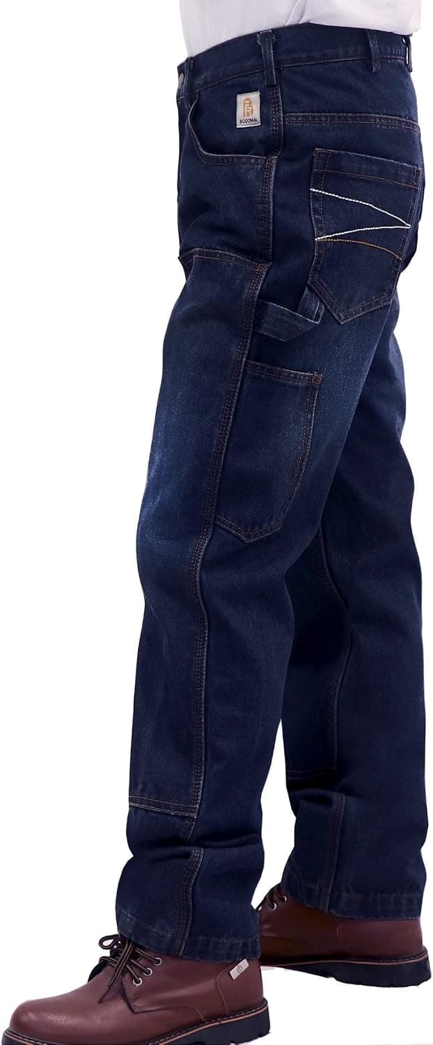 BOCOMAL FR Pants for Men Flame Resistant Duck&Denim Carpenter Pants and Fire Retardant Jeans