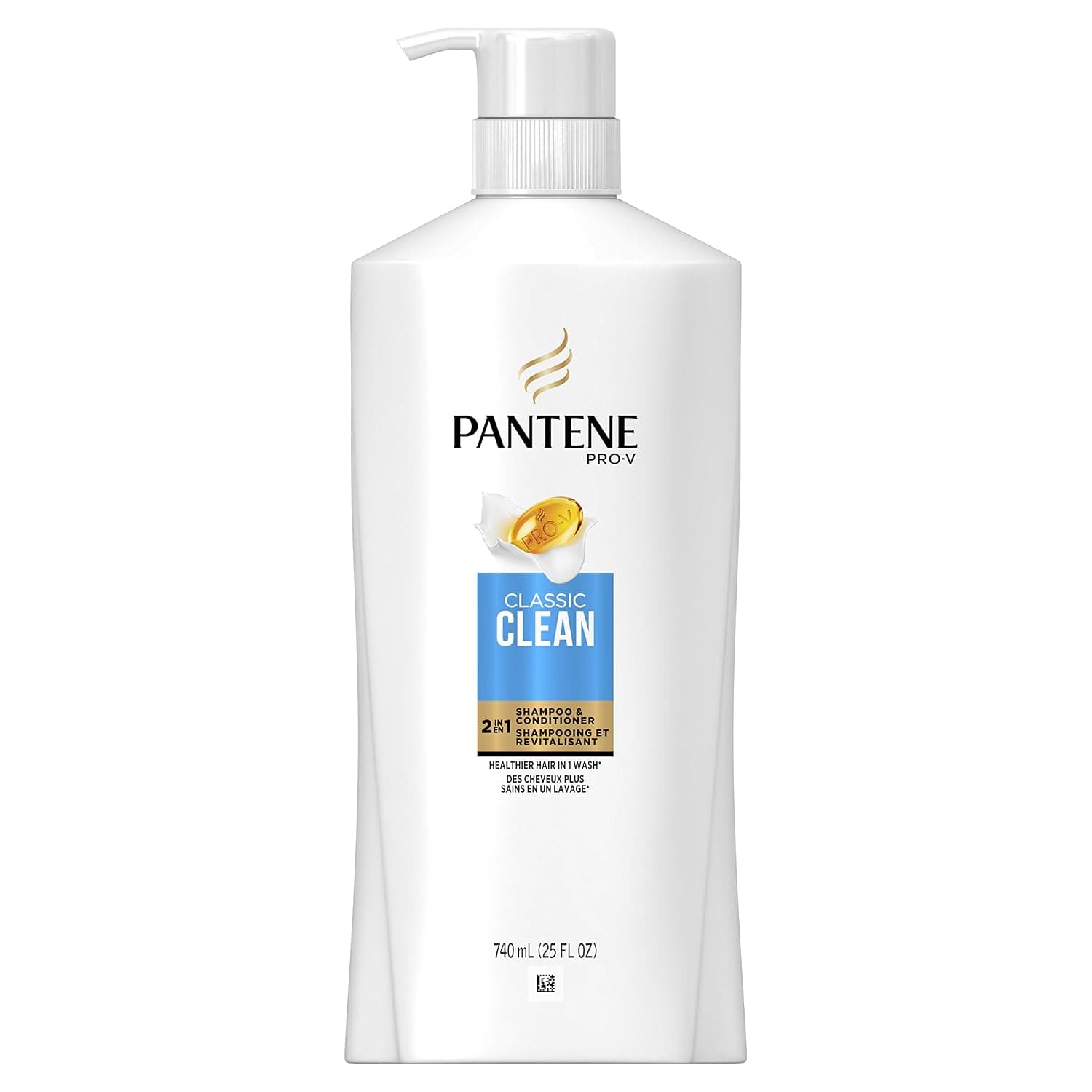 Pantene Pro-v Classic Clean 2in1 Shampoo and Conditioner, 25 Fl Oz, 1.82 Pound
