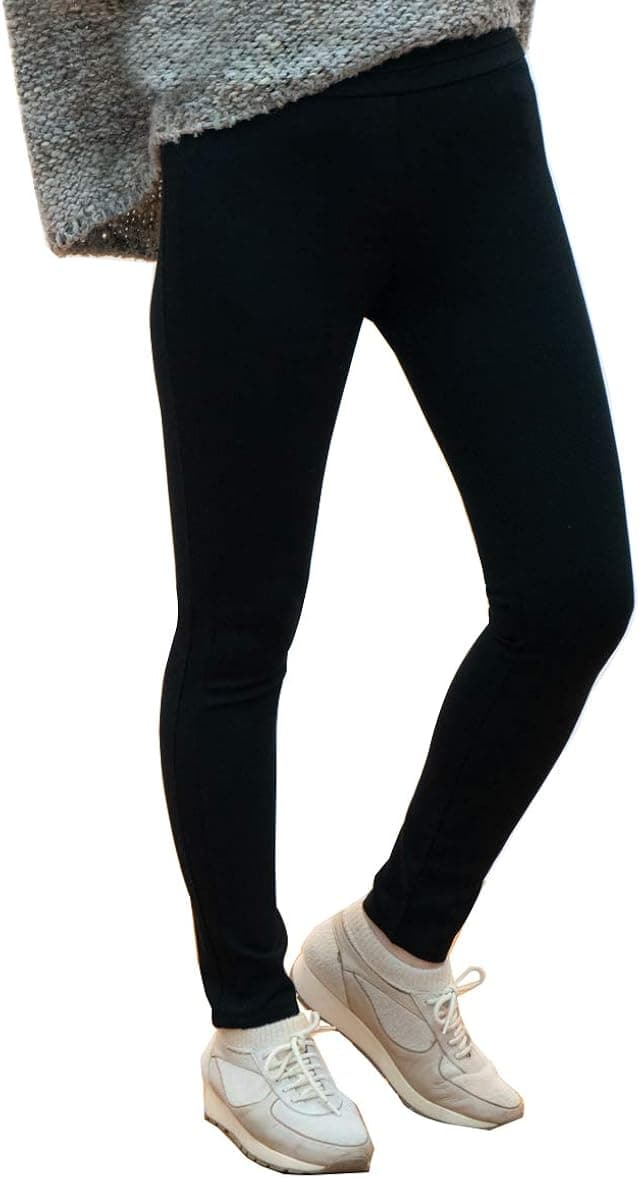 Again 1231 Women's Winter Thick Fleece Lined Warm Stretch Comfortable Leggings Pants for Work