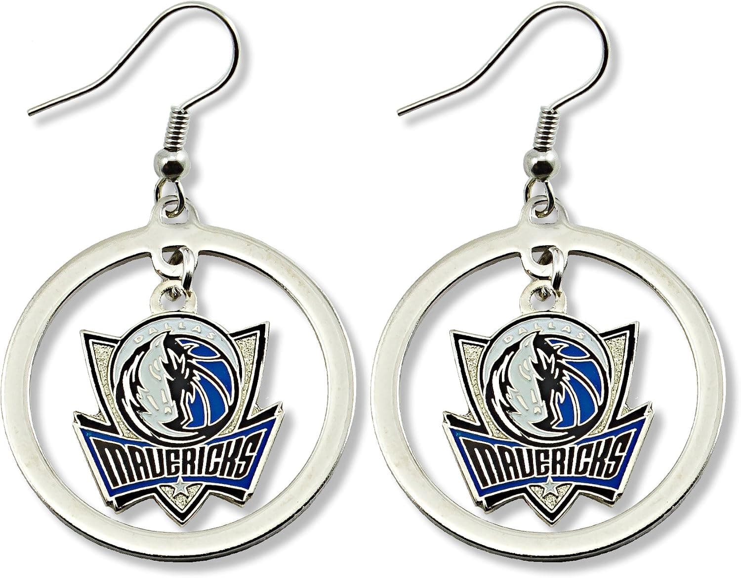 NBA Floating Logo Hoop Earrings