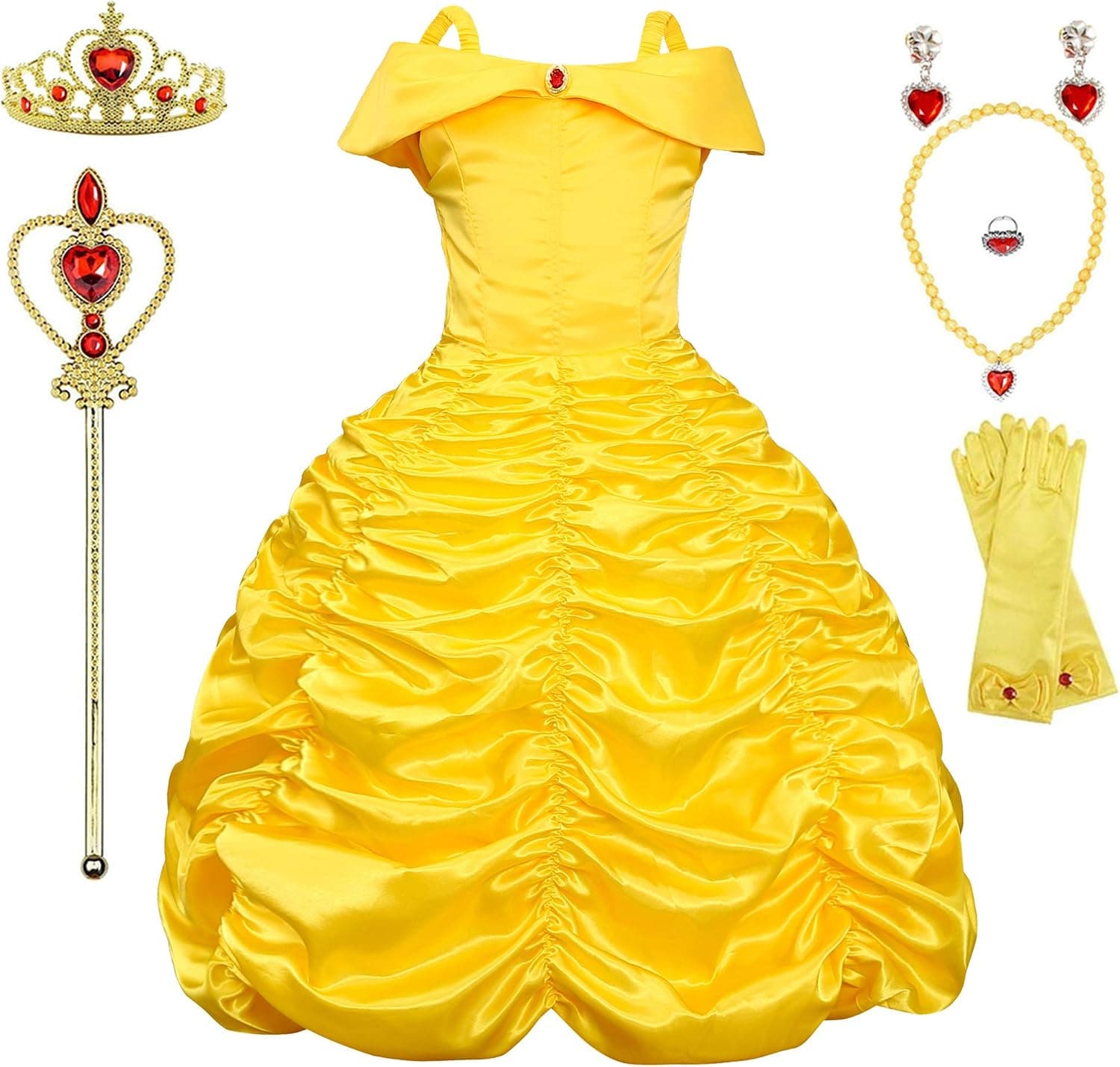 Princess Dresses Girls Costumes Birthday Party Halloween Costume Cosplay Dress up for Little Girls 3-12 Years