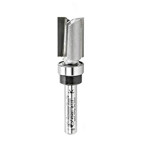 Amana Tool - 45491 Carbide Tipped Flush Trim Plunge Template 1/2 Dia x 3/4 x 1/4" Shan
