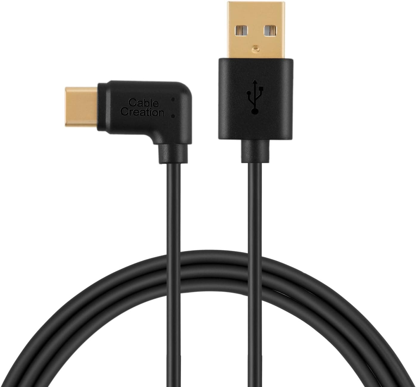 CableCreation USB C Cable 6FT, USB C to USB A Cable 90 Degree USB Type C to USB 2.0 Cord, USB-A to USB-C Cable Compatible with Pixel XL 2, LG G6 V20, Galaxy S22/S22 Ultra, 1.8M Black