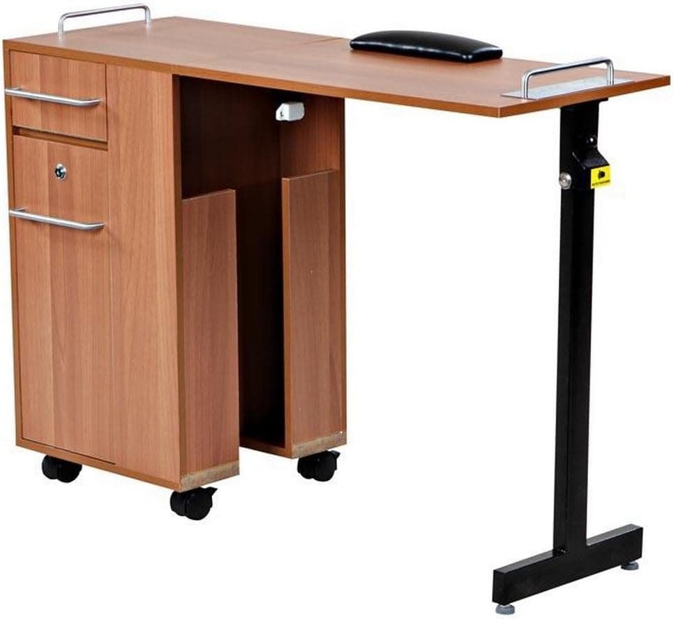Icarus Exceptional Pearwood Manicure Nail Table Station