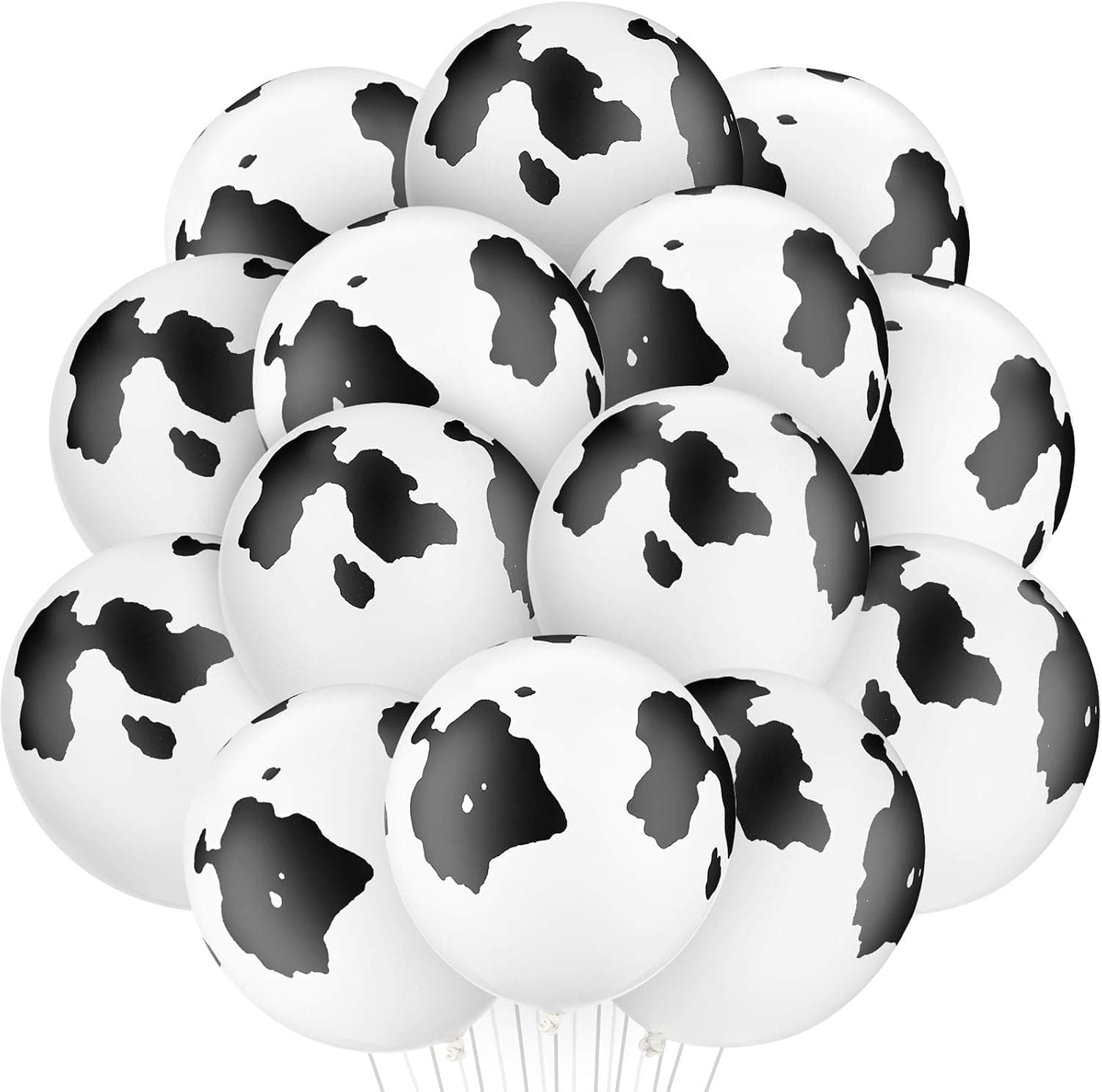 Cow Balloons Latex Balloons Funny Print Cow Balloons for Birthday Party Supplies Decorations (100 Pieces)
