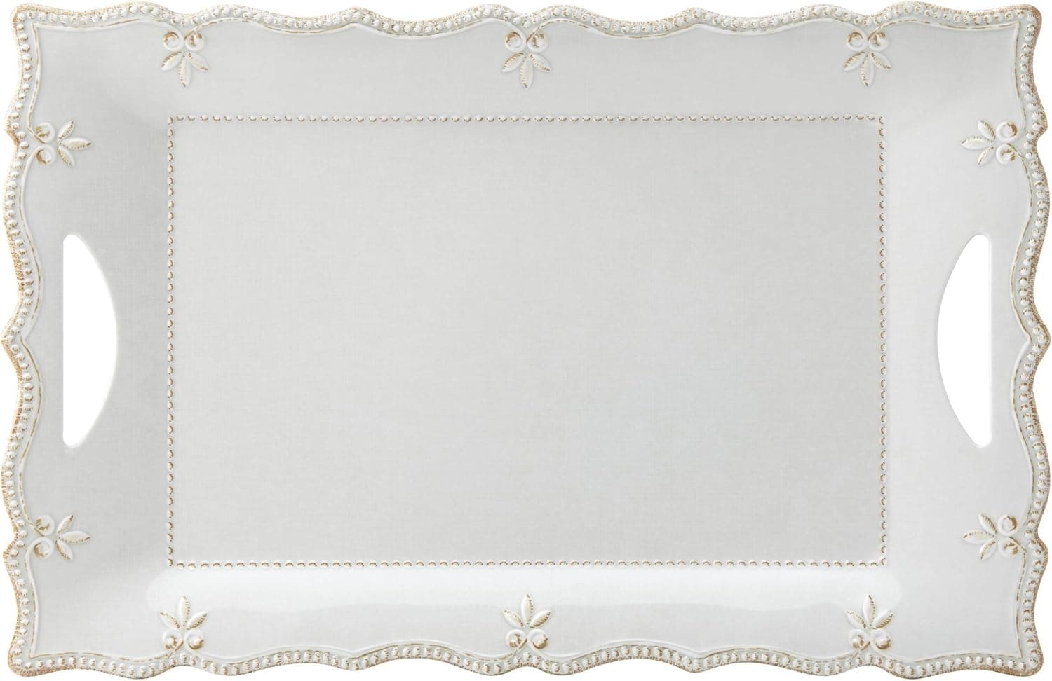 Lenox French Perle Melamine Gray Large Rectangular Platter
