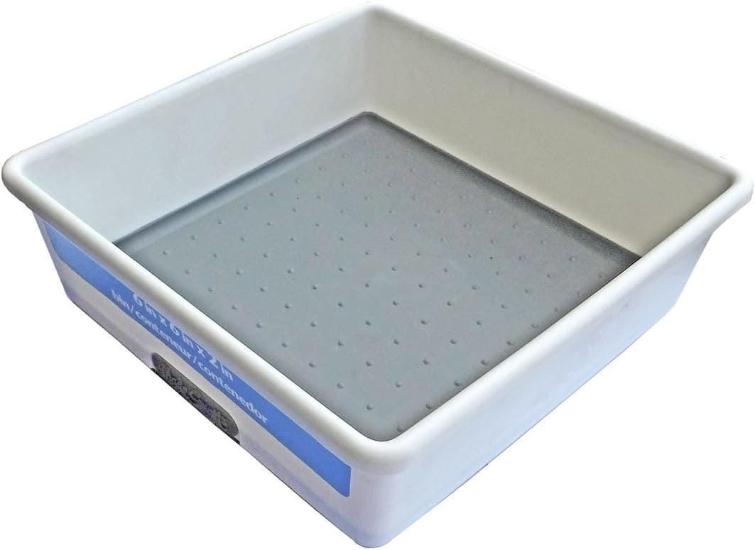 MadeSmart Housewares- White Bin-6.8x6.8x2.1-ZR29066
