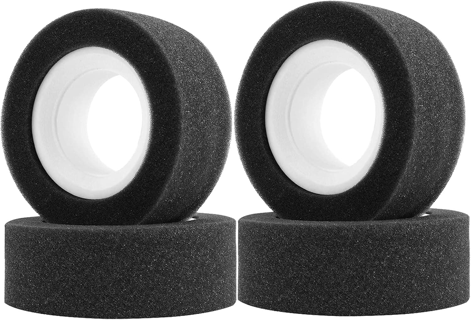 LAFEINA 120mm Dual Stage TPE Foam Fit 2.2 inch Wheel Tire, Sponge for 1/10 Scale RC Crawler Car Axial SCX10 90046 Traxxas TRX4