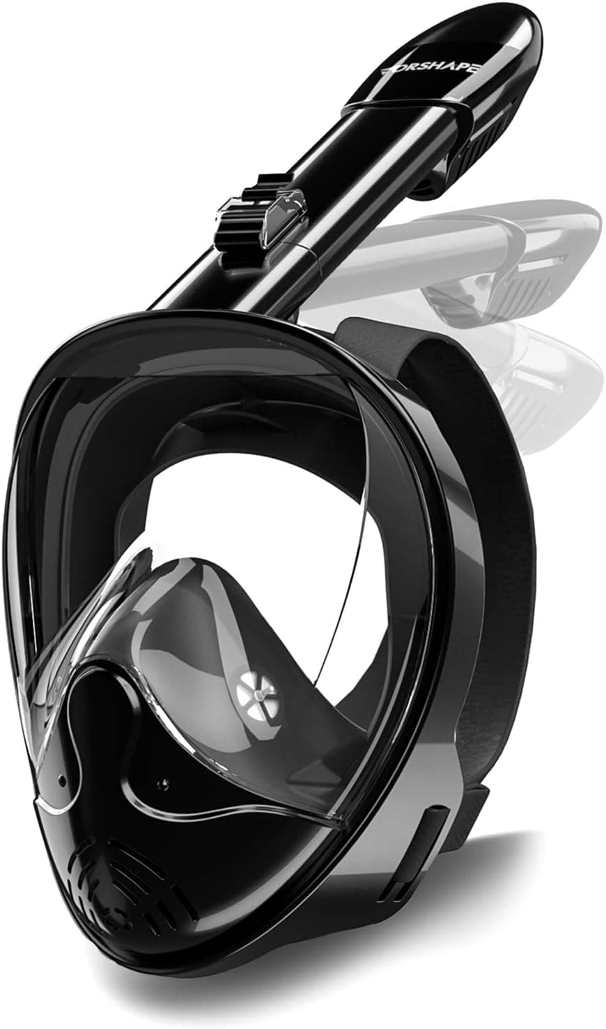 Vorshape Kids Full Face Snorkel Mask with Upgraded Safety Breathing System - 180° Panoramic Seaview Scuba Mask & Snorkel Set, Anti-Fog & Anti-Leak Swimming Mask with Camera Mount