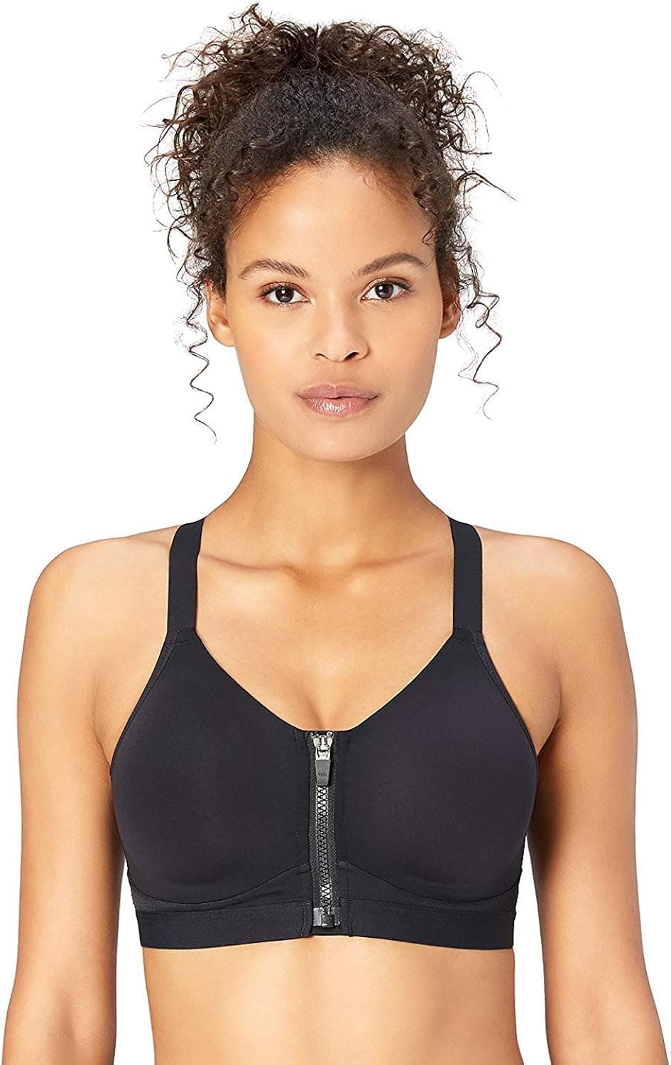 Core 10 Women's Medium Support Cross Back Front-Zip