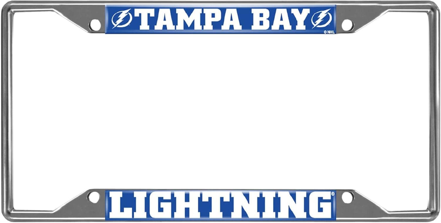 FANMATS NHL Unisex-Adult Chrome Metal License Plate Frame