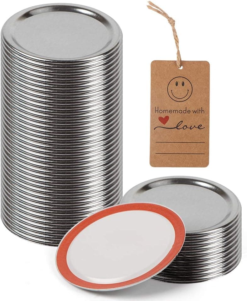 48-Pack Canning Lids, for Regular Mouth Mason Jar Lids