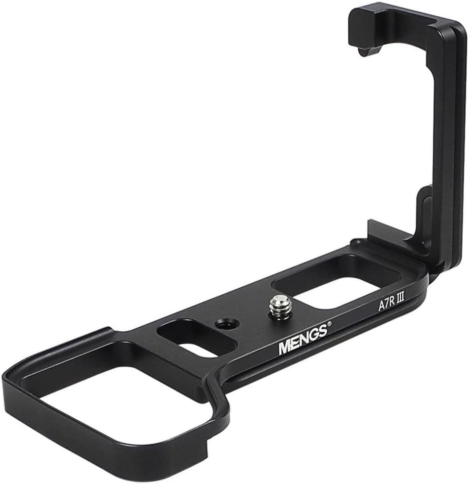 MENGS A7R III L-Shaped Quick Release Plate Aluminum Alloy for Sony A7R III Camera Compatible with Arca-Swiss Standard
