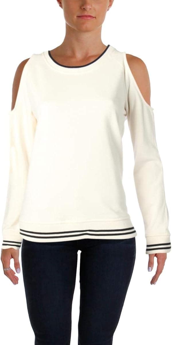 Lauren Ralph Lauren Two-Tone Cold Shoulder Sweatshirt